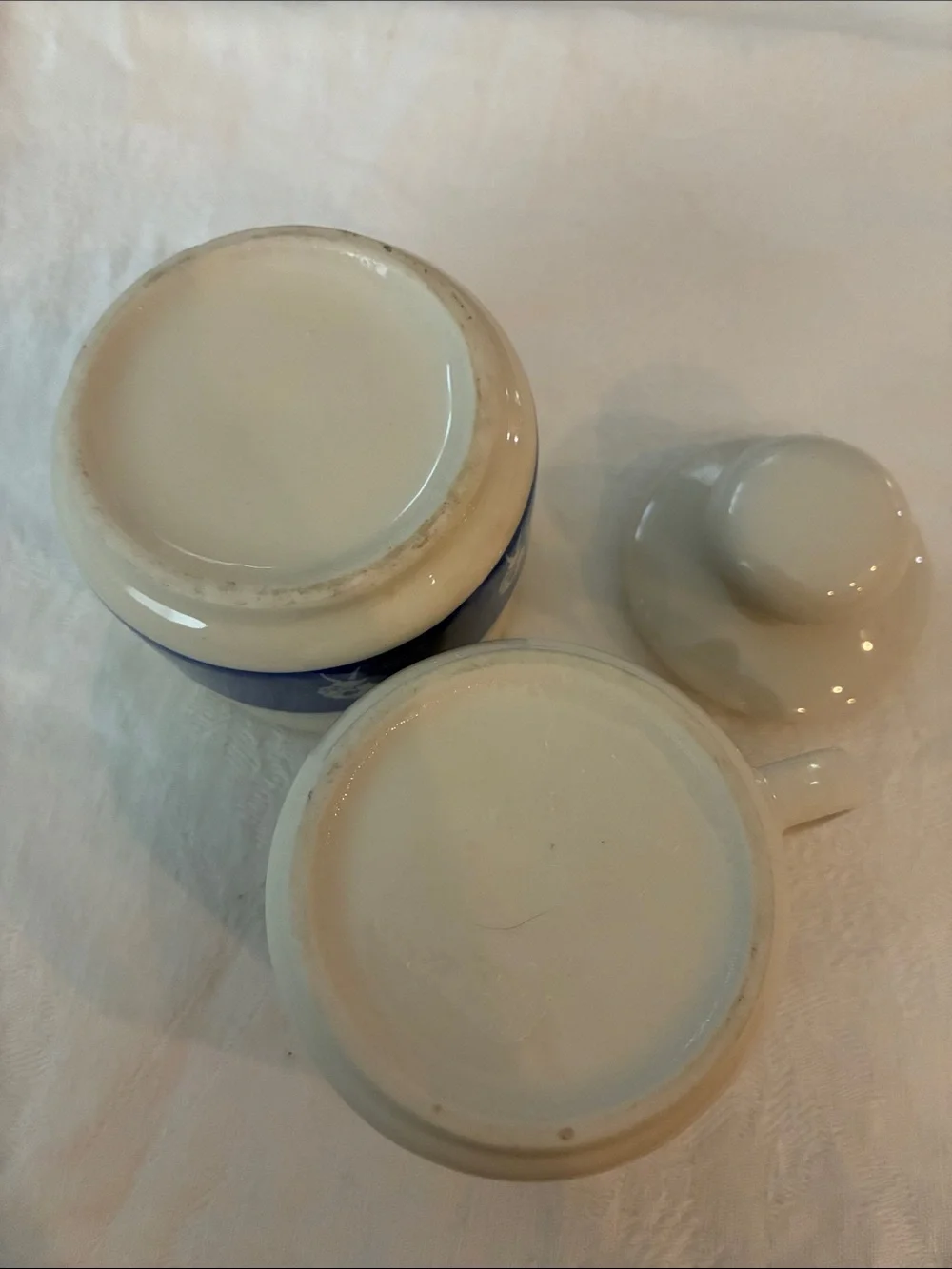 Morton Salt Advertising Sugar Bowl & Creamer Set– Vintage When It Rains It Pours